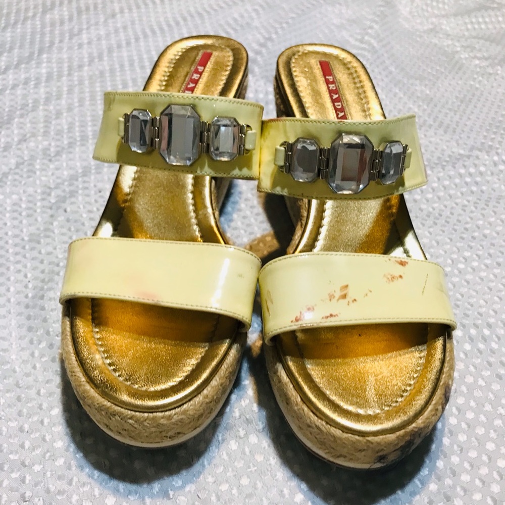 Prada wedges sandals